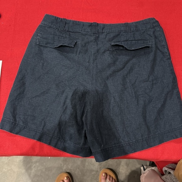 J. Crew Navy Linen-Blend Shorts - Picture 3 of 3